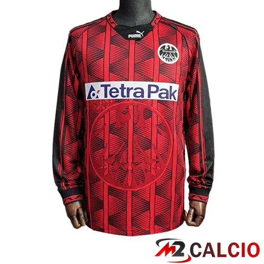 Maglie Calcio Personalizzate,Tute Calcio Squadre,Maglia Nazionale Italiana Calcio | Maglie Calcio Eintracht Frankfurt Prima Manica Lunga 1995/1996