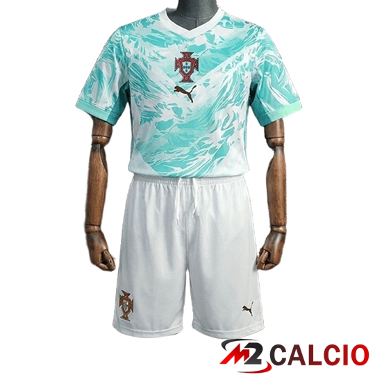 Maglie Calcio Personalizzate,Tute Calcio Squadre,Maglia Nazionale Italiana Calcio | Maglie Calcio Portogallo Bambino Seconda Coppa Del Mondo 2026