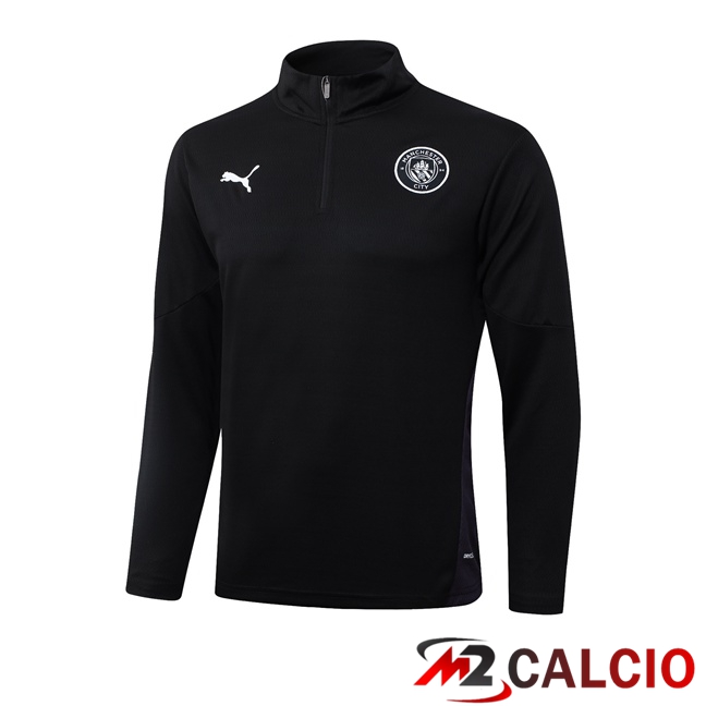 Maglie Calcio Personalizzate,Tute Calcio Squadre,Maglia Nazionale Italiana Calcio | Felpa Allenamento Manchester City Nero 2025/2026