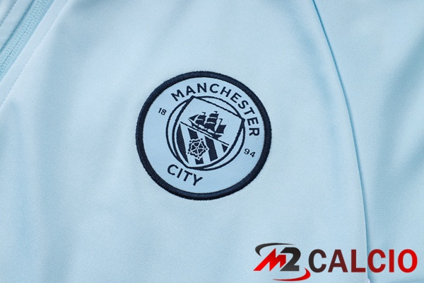 Insieme Tuta Calcio - Giacca Manchester City Blu 2025/2026