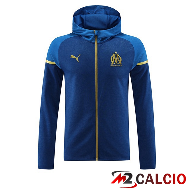Maglie Calcio Personalizzate,Tute Calcio Squadre,Maglia Nazionale Italiana Calcio | Giacca A Vento Marsiglia OM Blu Reale 2025/2026