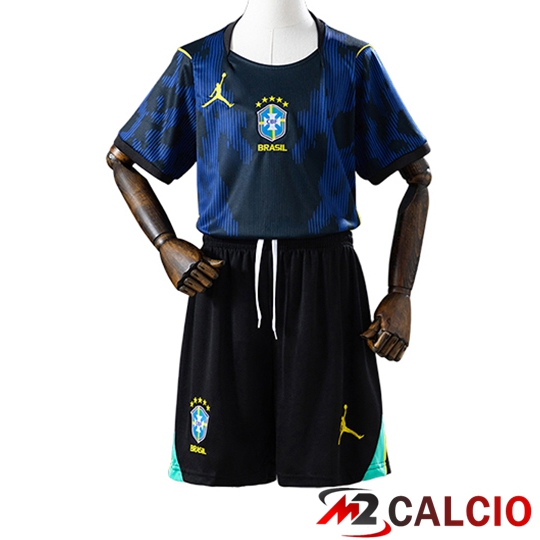 Maglie Calcio Personalizzate,Tute Calcio Squadre,Maglia Nazionale Italiana Calcio | Maglie Calcio Brasile Bambino Seconda Coppa Del Mondo 2026