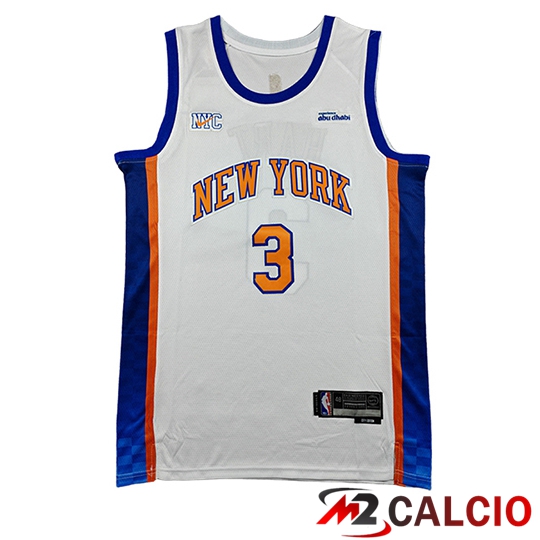 Maglie Calcio Personalizzate,Tute Calcio Squadre,Maglia Nazionale Italiana Calcio | Maglia New York Knicks (HART #3) 2025/26 Bianco/Blu/Arancia