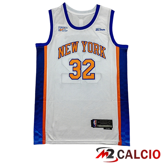Maglie Calcio Personalizzate,Tute Calcio Squadre,Maglia Nazionale Italiana Calcio | Maglia New York Knicks (TOWNS #32) 2025/26 Bianco/Blu/Arancia