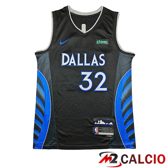 Maglie Calcio Personalizzate,Tute Calcio Squadre,Maglia Nazionale Italiana Calcio | Maglia Dallas Mavericks (FLAGG #32) 2025/26 Nero/Blu -02
