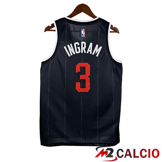 Maglia Toronto Raptors (INGRAM #3) 2025/26 Nero/Bianco