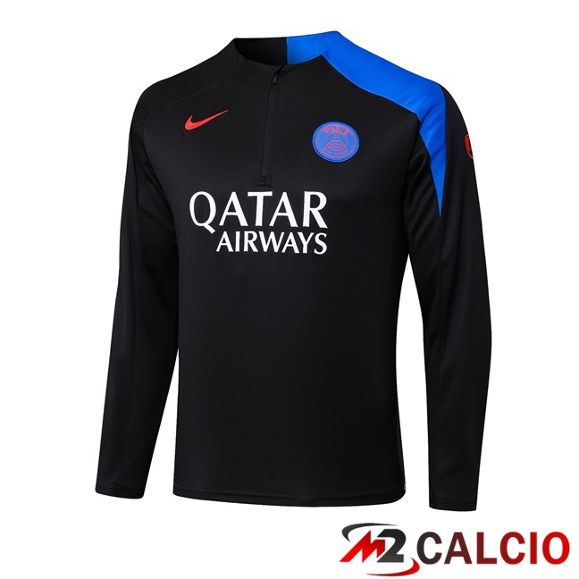 Maglie Calcio Personalizzate,Tute Calcio Squadre,Maglia Nazionale Italiana Calcio | Felpa Allenamento Paris PSG Nero 2025/2026