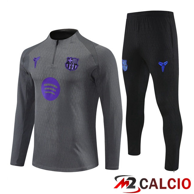 Maglie Calcio Personalizzate,Tute Calcio Squadre,Maglia Nazionale Italiana Calcio | Insieme Tuta Calcio FC Barcellona Grigio 2025/2026