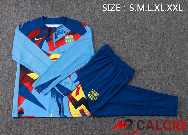 Insieme Tuta Calcio FC Barcellona Blu Rosso 2025/2026