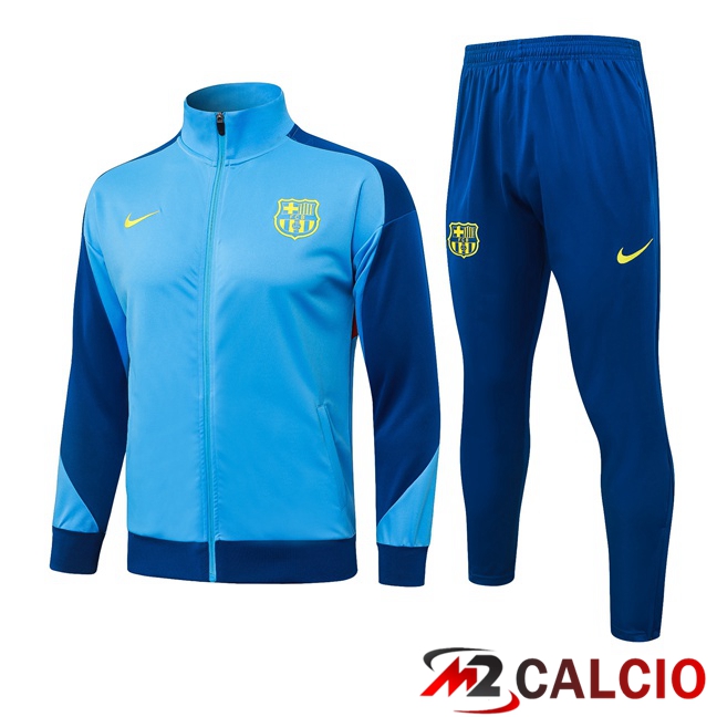 Maglie Calcio Personalizzate,Tute Calcio Squadre,Maglia Nazionale Italiana Calcio | Insieme Tuta Calcio - Giacca FC Barcellona Blu 2025/2026