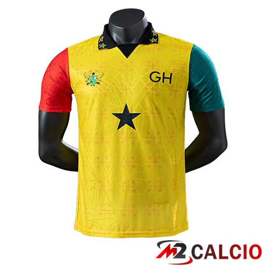 Maglie Calcio Personalizzate,Tute Calcio Squadre,Maglia Nazionale Italiana Calcio | Maglie Calcio Ghana Special Edition Giallo 2025/2026