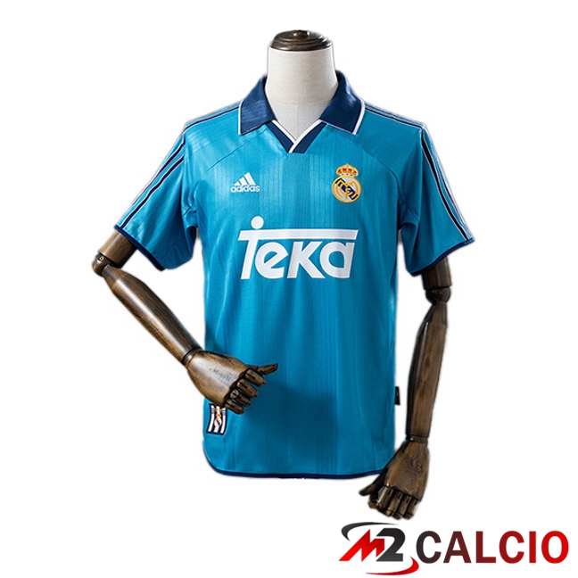 Maglie Calcio Personalizzate,Tute Calcio Squadre,Maglia Nazionale Italiana Calcio | Maglie Calcio Real Madrid Retro Terza Blu 1999-2000