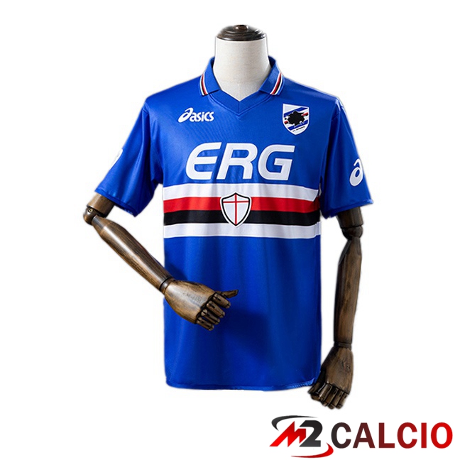 Maglie Calcio Personalizzate,Tute Calcio Squadre,Maglia Nazionale Italiana Calcio | Maglie Calcio UC Sampdoria Retro Prima Blu 2003-2004