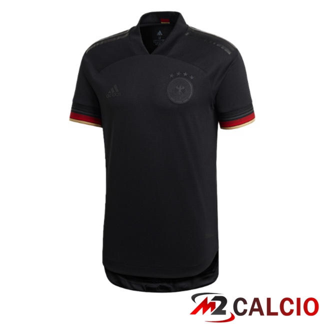 Maglie Calcio Personalizzate,Tute Calcio Squadre,Maglia Nazionale Italiana Calcio | Maglie Calcio Germania Retro Seconda Nero 2020