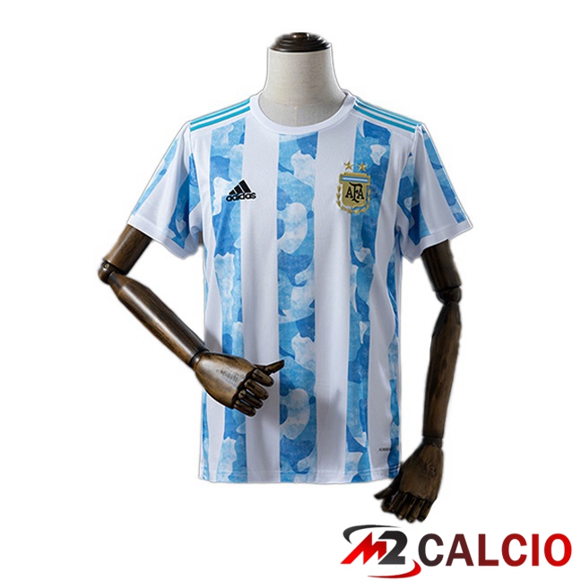 Maglie Calcio Personalizzate,Tute Calcio Squadre,Maglia Nazionale Italiana Calcio | Maglie Calcio Argentina Retro Prima Bianco Blu 2021-2022