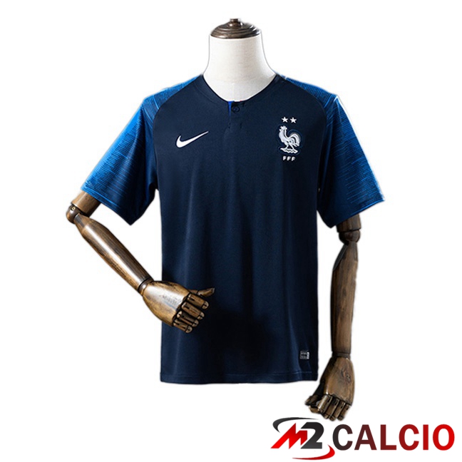 Maglie Calcio Personalizzate,Tute Calcio Squadre,Maglia Nazionale Italiana Calcio | Maglie Calcio Francia Retro Prima Blu Reale 2018
