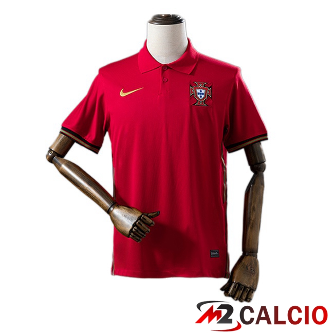 Maglie Calcio Personalizzate,Tute Calcio Squadre,Maglia Nazionale Italiana Calcio | Maglie Calcio Portogallo Retro Prima Rosso 2020