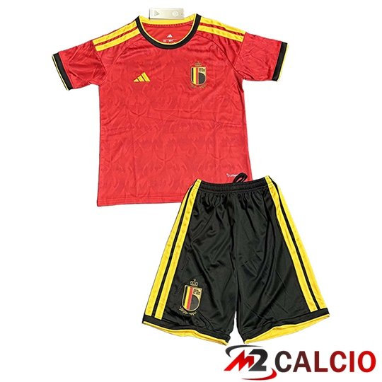 Maglie Calcio Personalizzate,Tute Calcio Squadre,Maglia Nazionale Italiana Calcio | Maglie Calcio Belgio Bambino Prima Coppa Del Mondo 2026
