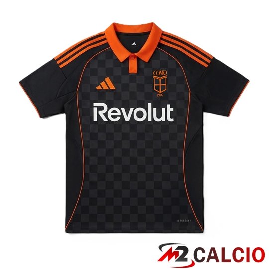 Maglie Calcio Personalizzate,Tute Calcio Squadre,Maglia Nazionale Italiana Calcio | Maglie Calcio Como 1907 Terza Nero 2025/2026