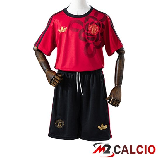 Maglie Calcio Personalizzate,Tute Calcio Squadre,Maglia Nazionale Italiana Calcio | Maglie Calcio Manchester United Bambino Special Edition Rosso 2025/2026