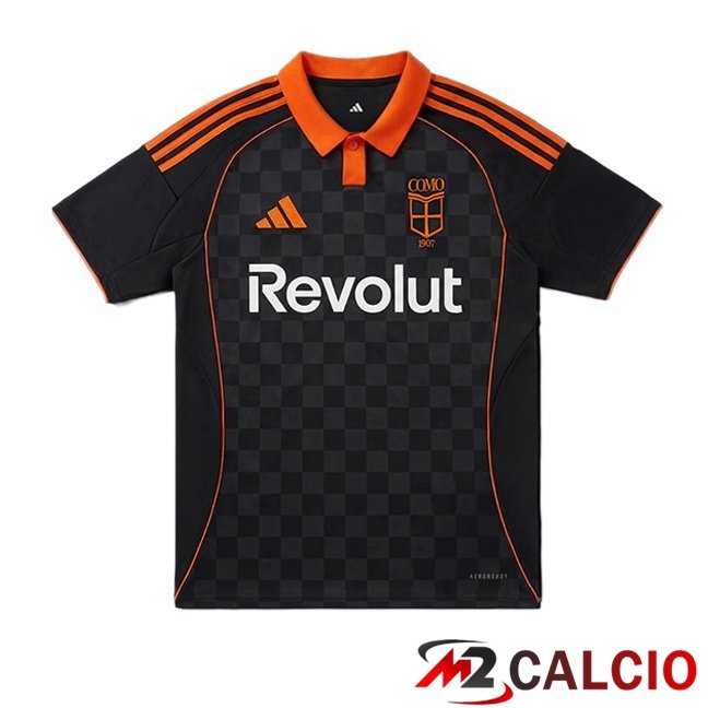 Maglie Calcio Personalizzate,Tute Calcio Squadre,Maglia Nazionale Italiana Calcio | Maglie Calcio Como 1907 Terza Nero 2025/2026