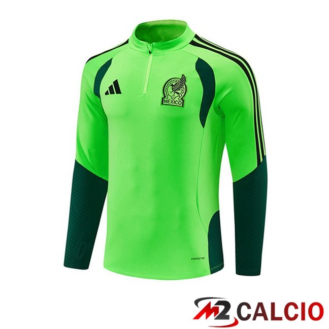Maglie Calcio Personalizzate,Tute Calcio Squadre,Maglia Nazionale Italiana Calcio | Felpa Allenamento Messico Verde 2026/2027
