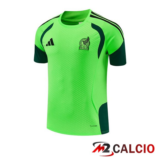 Maglie Calcio Personalizzate,Tute Calcio Squadre,Maglia Nazionale Italiana Calcio | T Shirt Allenamento Messico Verde 2026/2027