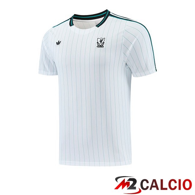 Maglie Calcio Personalizzate,Tute Calcio Squadre,Maglia Nazionale Italiana Calcio | T Shirt Allenamento FC Liverpool Bianco 2026/2027