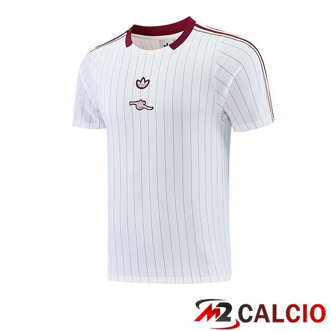 Maglie Calcio Personalizzate,Tute Calcio Squadre,Maglia Nazionale Italiana Calcio | T Shirt Allenamento Arsenal Bianco 2026/2027