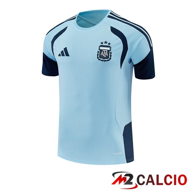 Maglie Calcio Personalizzate,Tute Calcio Squadre,Maglia Nazionale Italiana Calcio | T Shirt Allenamento Argentina Blu 2026/2027