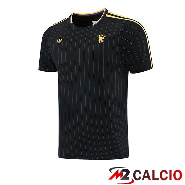 Maglie Calcio Personalizzate,Tute Calcio Squadre,Maglia Nazionale Italiana Calcio | T Shirt Allenamento Manchester United Nero 2026/2027