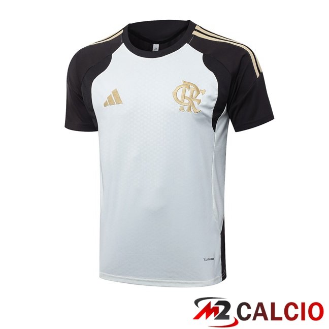 Maglie Calcio Personalizzate,Tute Calcio Squadre,Maglia Nazionale Italiana Calcio | T Shirt Allenamento Flamengo Bianco 2026/2027