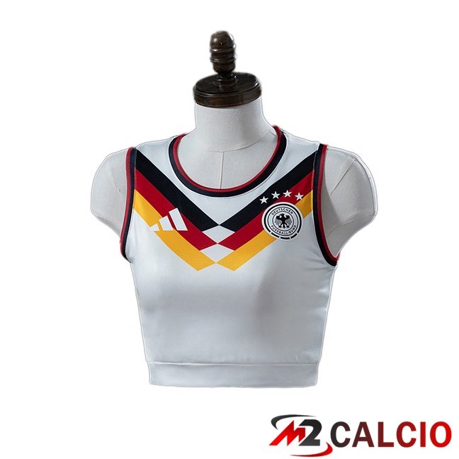 Maglie Calcio Personalizzate,Tute Calcio Squadre,Maglia Nazionale Italiana Calcio | Maglie Calcio Germania Court Donna Prima Bianco 2026/2027