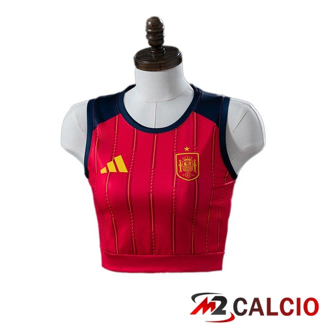 Maglie Calcio Personalizzate,Tute Calcio Squadre,Maglia Nazionale Italiana Calcio | Maglie Calcio Spagna Court Donna Prima Rosso 2026/2027