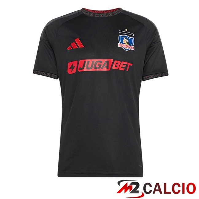 Maglie Calcio Personalizzate,Tute Calcio Squadre,Maglia Nazionale Italiana Calcio | Maglie Calcio Colo-Colo Seconda Nero 2025/2026