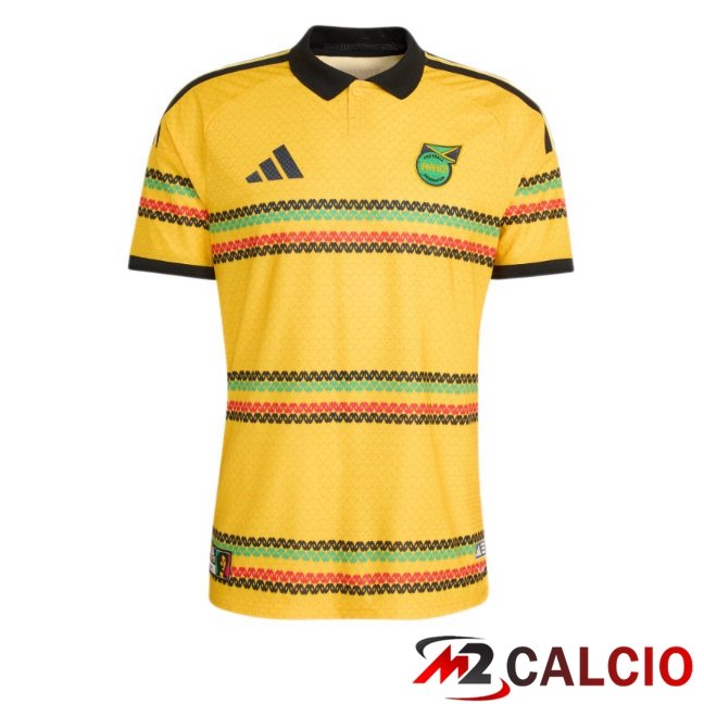 Maglie Calcio Personalizzate,Tute Calcio Squadre,Maglia Nazionale Italiana Calcio | Maglie Calcio Giamaica Prima Giallo 2026/2027