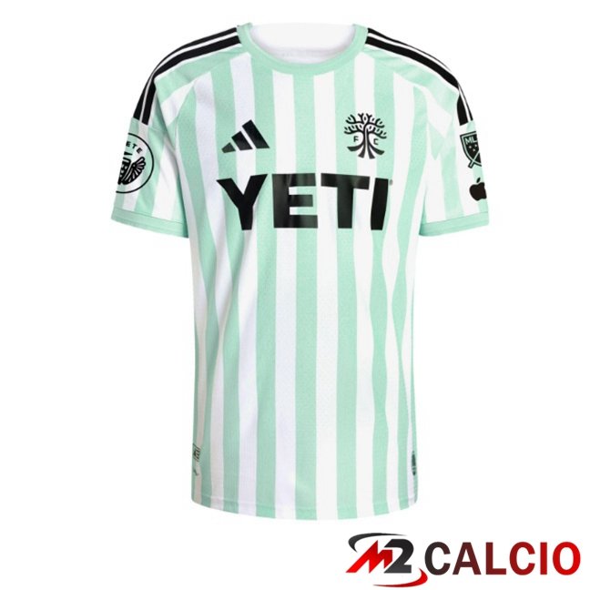 Maglie Calcio Personalizzate,Tute Calcio Squadre,Maglia Nazionale Italiana Calcio | Maglie Calcio Austin FC Seconda Bianco Verde 2026/2027