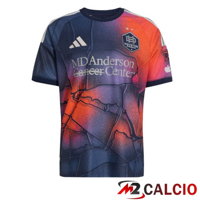 Maglie Calcio Personalizzate,Tute Calcio Squadre,Maglia Nazionale Italiana Calcio | Maglie Calcio Houston Dynamo Seconda Viola Arancia 2026/2027