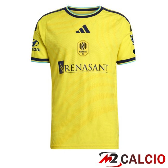 Maglie Calcio Personalizzate,Tute Calcio Squadre,Maglia Nazionale Italiana Calcio | Maglie Calcio Nashville SC Prima Giallo 2026/2027