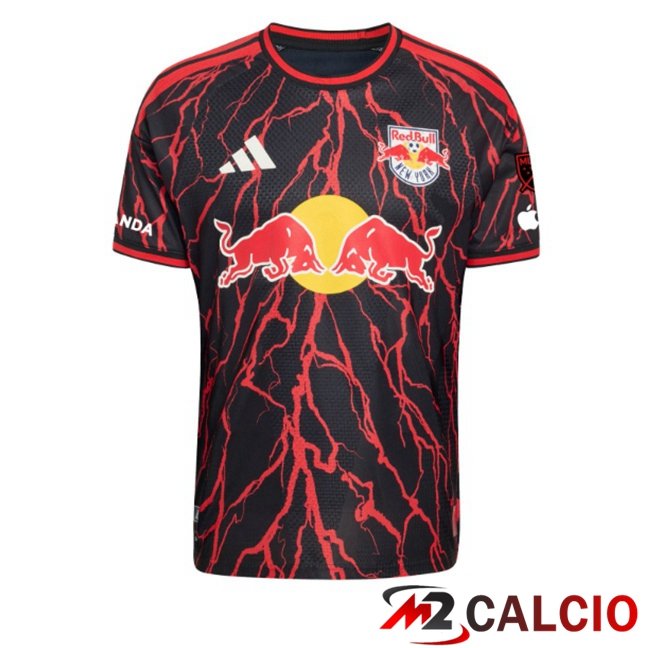 Maglie Calcio Personalizzate,Tute Calcio Squadre,Maglia Nazionale Italiana Calcio | Maglie Calcio New York Red Bulls Prima Rosso Nero 2026/2027