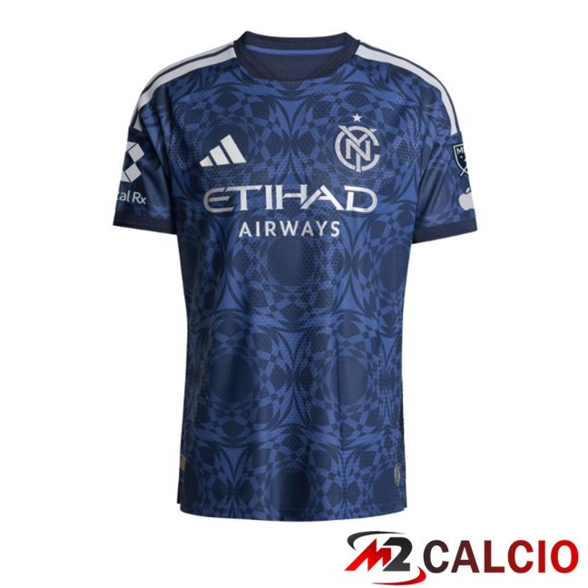 Maglie Calcio Personalizzate,Tute Calcio Squadre,Maglia Nazionale Italiana Calcio | Maglie Calcio New York City Seconda Blu Reale 2026/2027