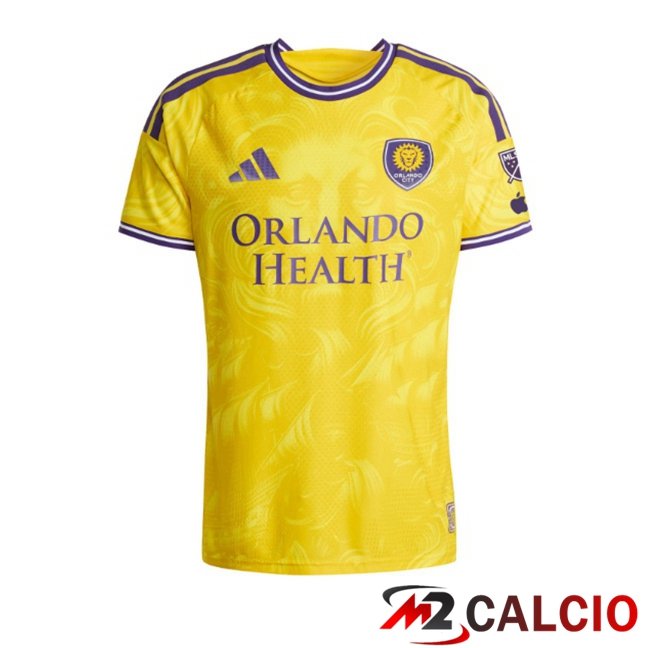 Maglie Calcio Personalizzate,Tute Calcio Squadre,Maglia Nazionale Italiana Calcio | Maglie Calcio Orlando City SC Seconda Giallo 2026/2027