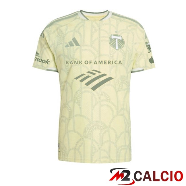 Maglie Calcio Personalizzate,Tute Calcio Squadre,Maglia Nazionale Italiana Calcio | Maglie Calcio Portland Timbers Seconda Giallo 2026/2027