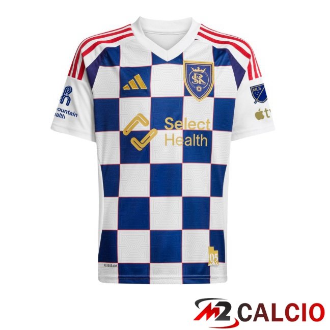 Maglie Calcio Personalizzate,Tute Calcio Squadre,Maglia Nazionale Italiana Calcio | Maglie Calcio Real Salt Lake Seconda Blu Bianco 2026/2027