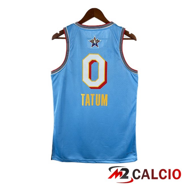 Maglie Calcio Personalizzate,Tute Calcio Squadre,Maglia Nazionale Italiana Calcio | Maglia NBA American All-Star (Jayson Tatum 0) Blu 2024/2025