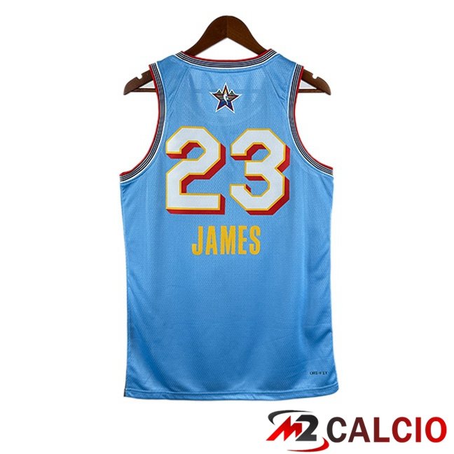 Maglie Calcio Personalizzate,Tute Calcio Squadre,Maglia Nazionale Italiana Calcio | Maglia NBA American All-Star (LeBron James 23) Blu 2024/2025