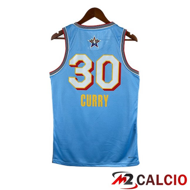Maglie Calcio Personalizzate,Tute Calcio Squadre,Maglia Nazionale Italiana Calcio | Maglia NBA American All-Star (Stephen Curry 30) Blu 2024/2025