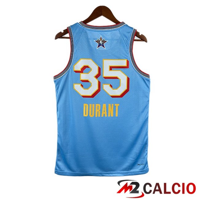 Maglie Calcio Personalizzate,Tute Calcio Squadre,Maglia Nazionale Italiana Calcio | Maglia NBA American All-Star (Kevin Durant 35) Blu 2024/2025