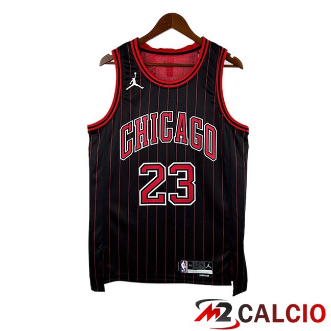 Maglie Calcio Personalizzate,Tute Calcio Squadre,Maglia Nazionale Italiana Calcio | Maglia NBA Chicago Bulls (Michael Jordan 23) Nero 2025/2026