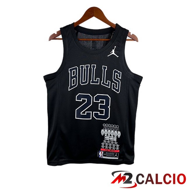 Maglie Calcio Personalizzate,Tute Calcio Squadre,Maglia Nazionale Italiana Calcio | Maglia NBA Chicago Bulls (Michael Jordan 23) Edizione Speciale Nero 2025/2026